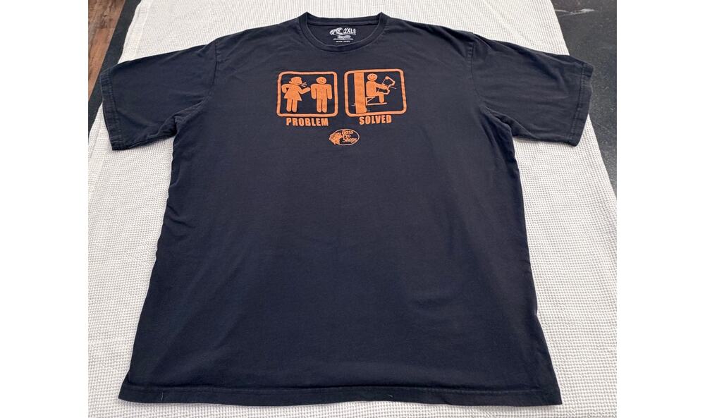 Bass Pro Shops  Bow Hunting Humor black tee 100% Cotton 2XL